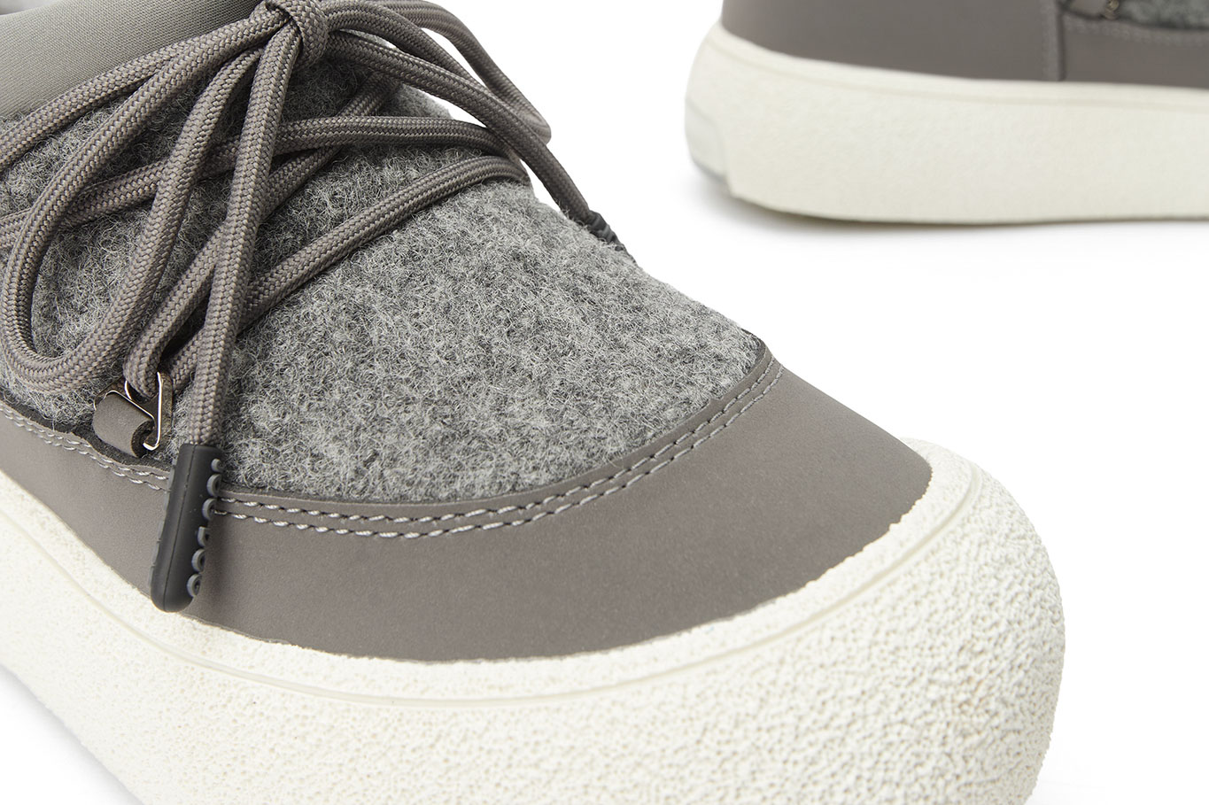 полуботинки 30241AW-0814 серый шерсть, фото 3